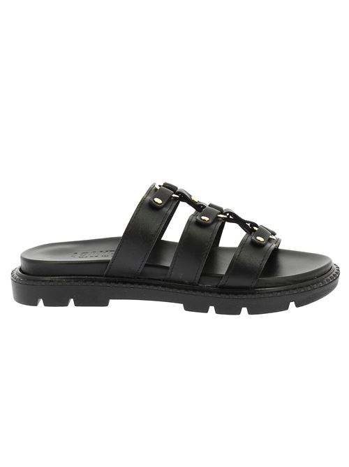 sabot da donna in pelle nera I SANDALI | 44X